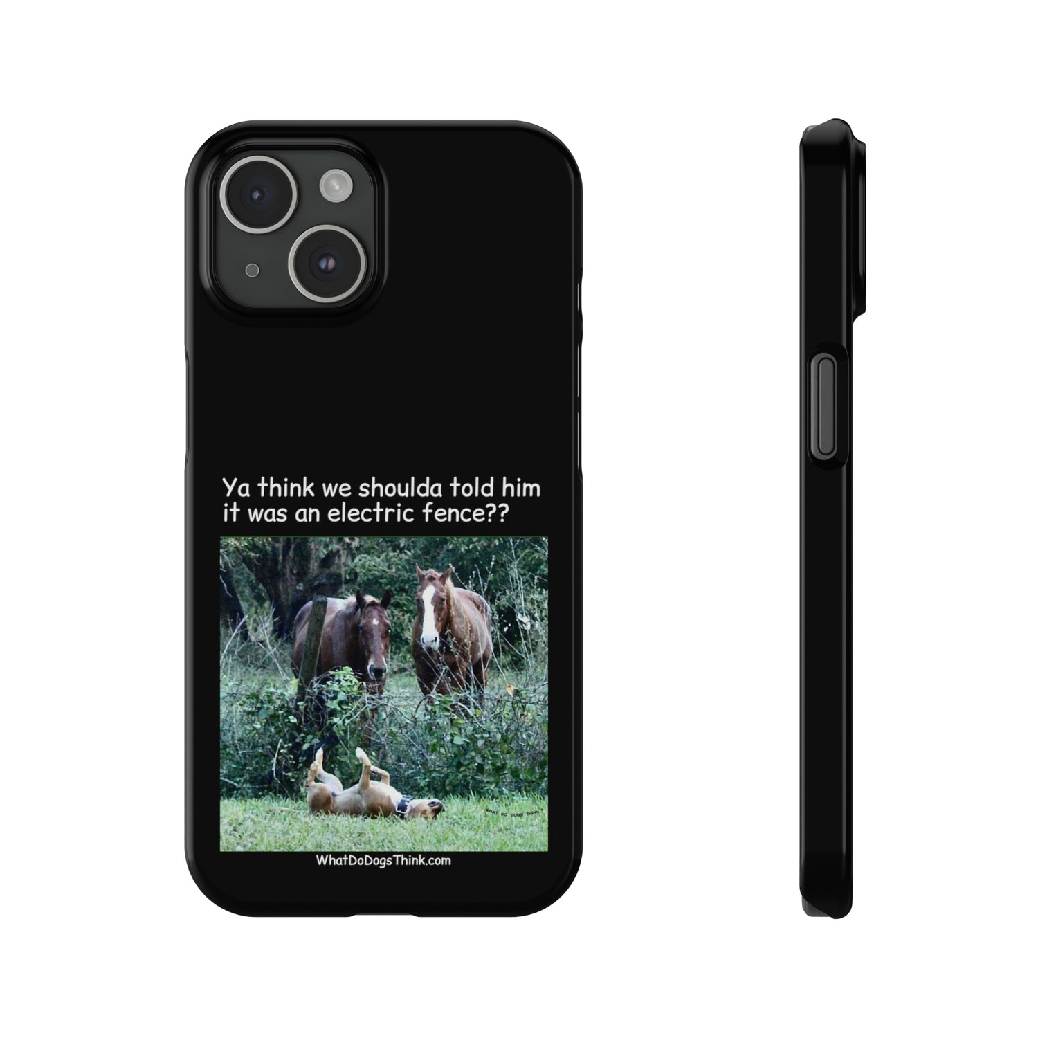 Electric Fence      Black Slim Phone Case