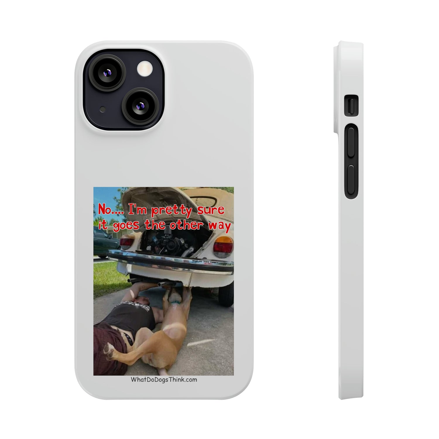 Other way     White Slim Phone Cases