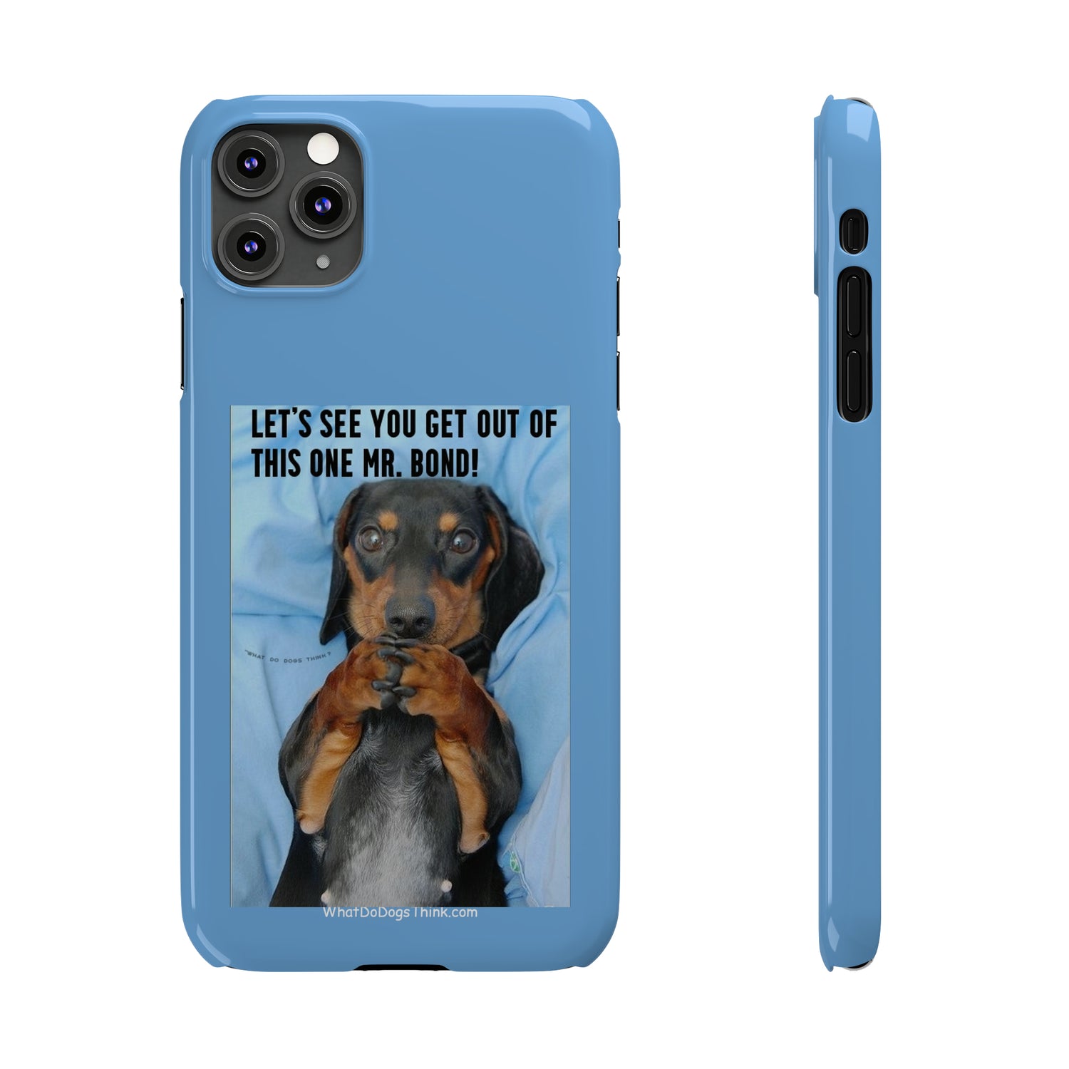 Mr. Bond    Blue Slim Phone Cases