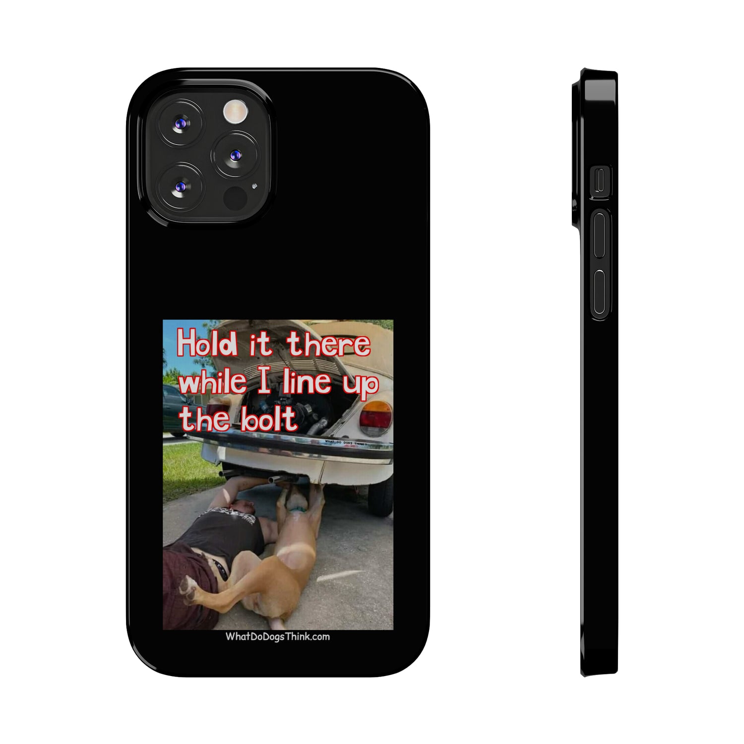 Hold It    Black Slim Phone Cases