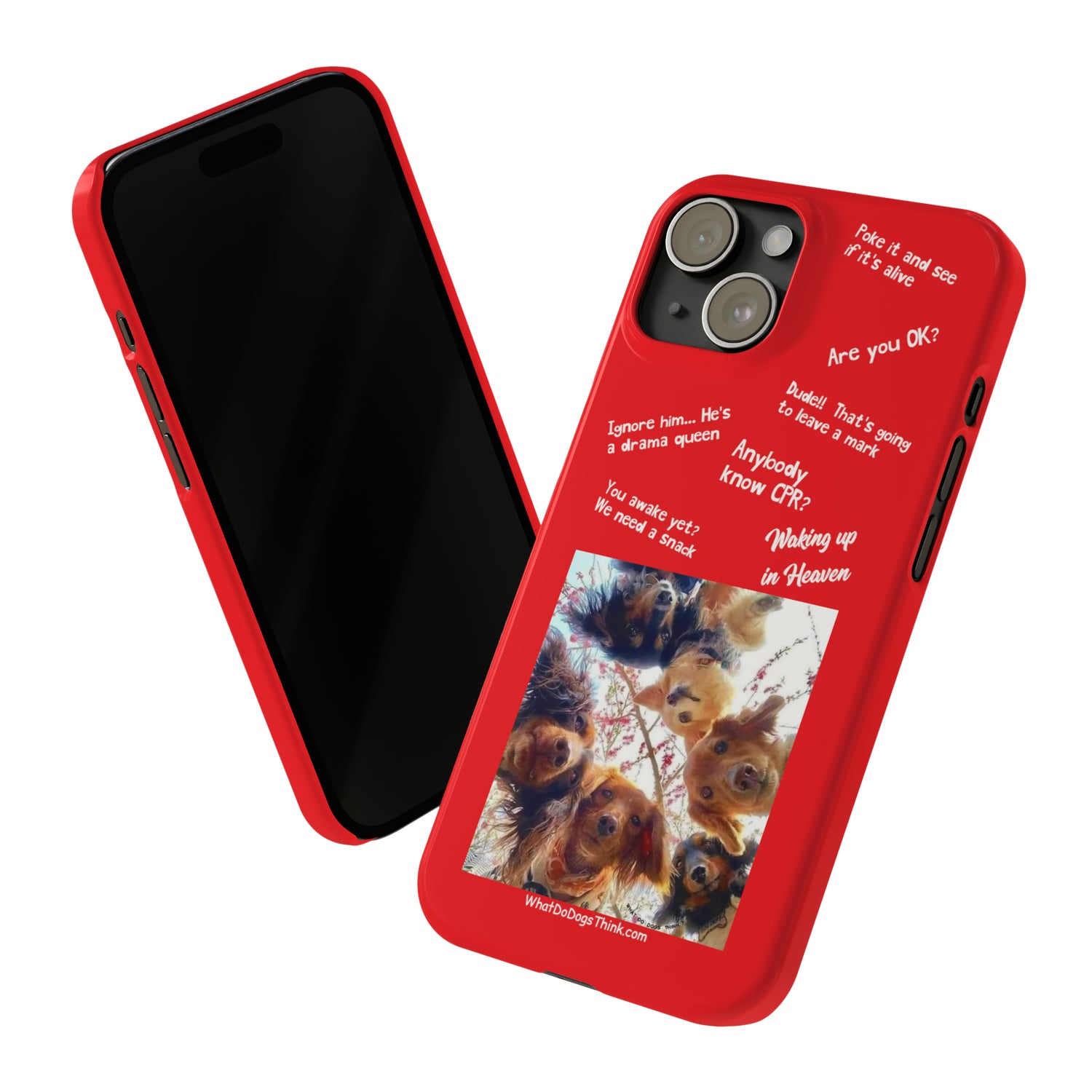 Are You OK?  Compilation    Red Slim Phone Cases