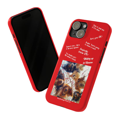 Are You OK?  Compilation    Red Slim Phone Cases