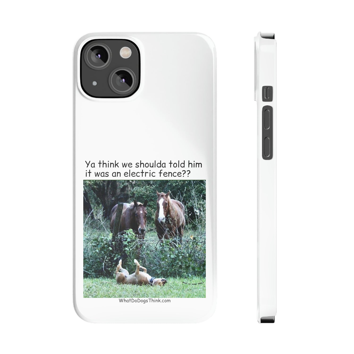 Electric Fence      White Slim Phone Case