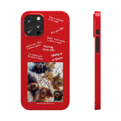 Are You OK?  Compilation    Red Slim Phone Cases