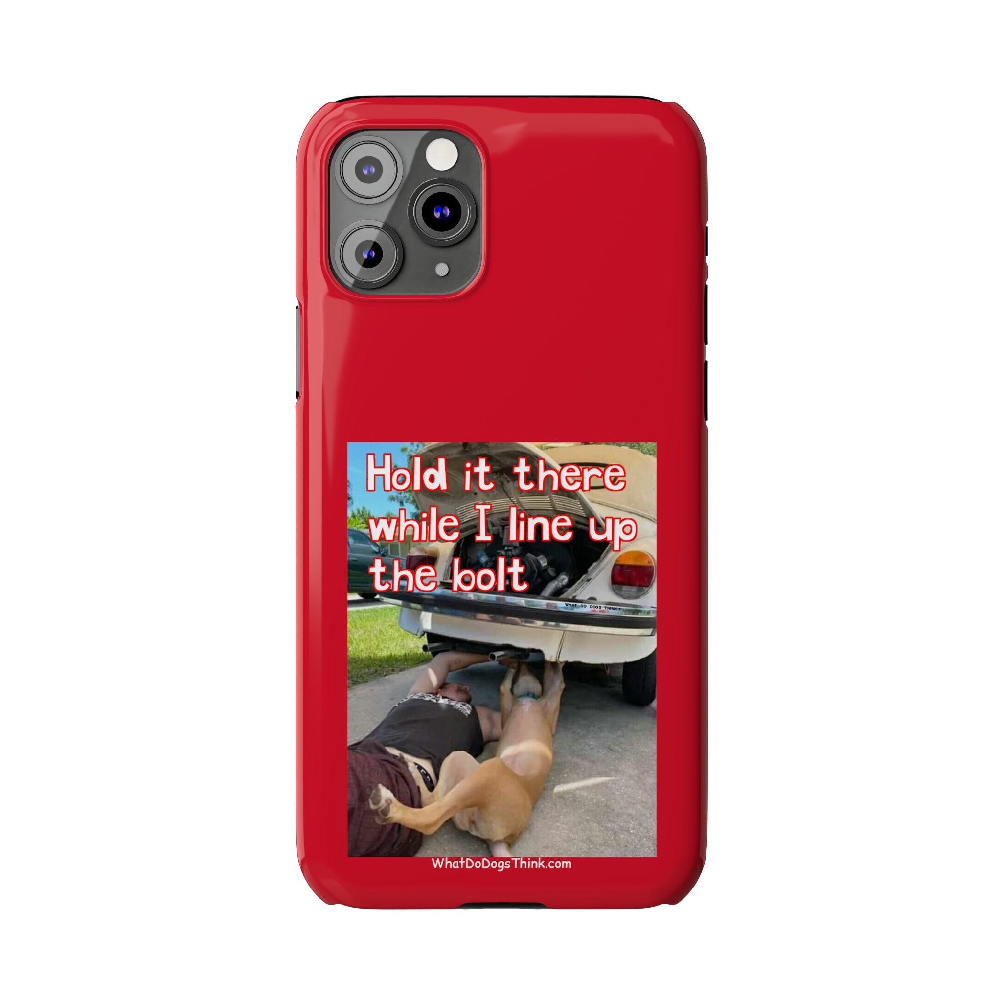 Hold It    Red Slim Phone Cases