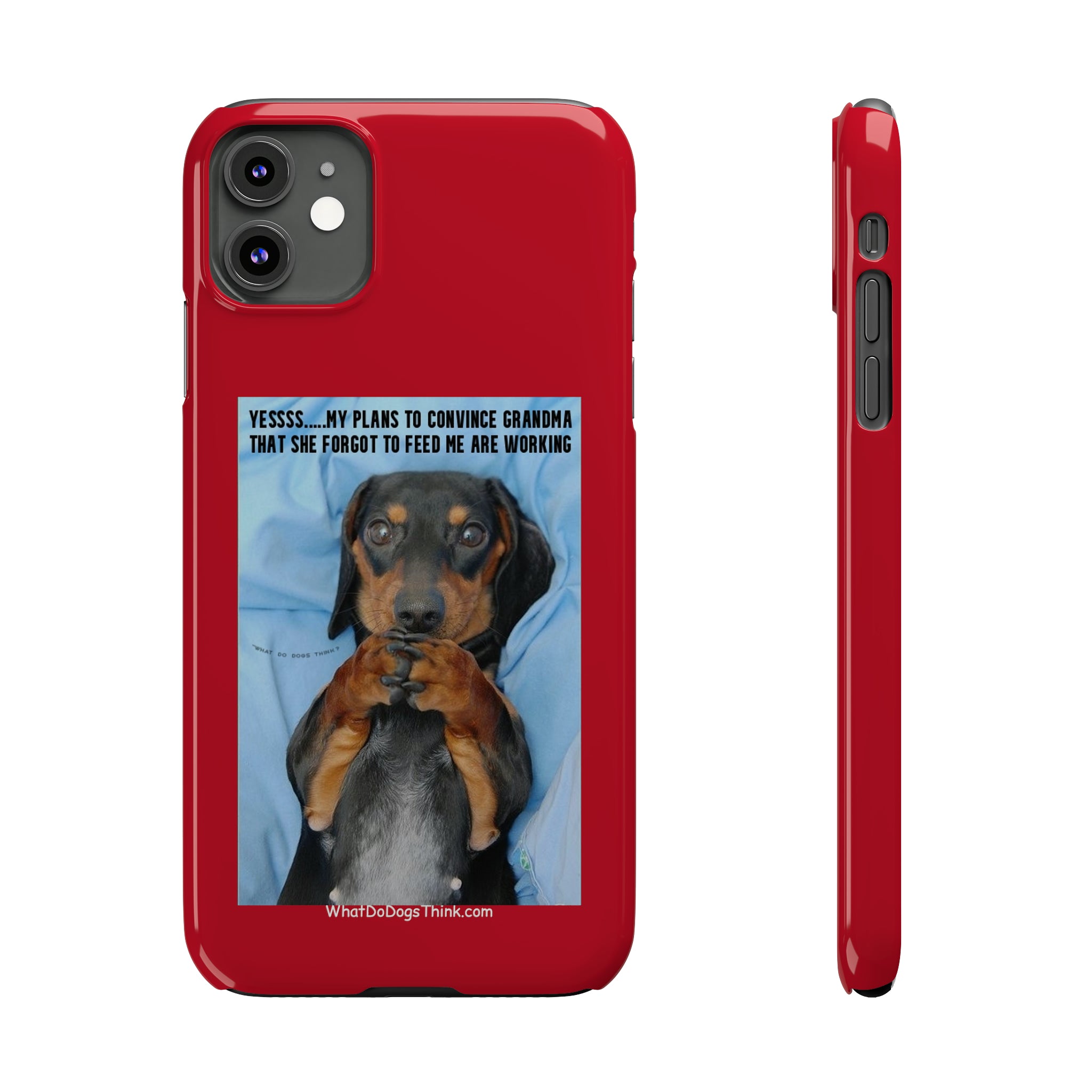 Grandma    Red Slim Phone Cases