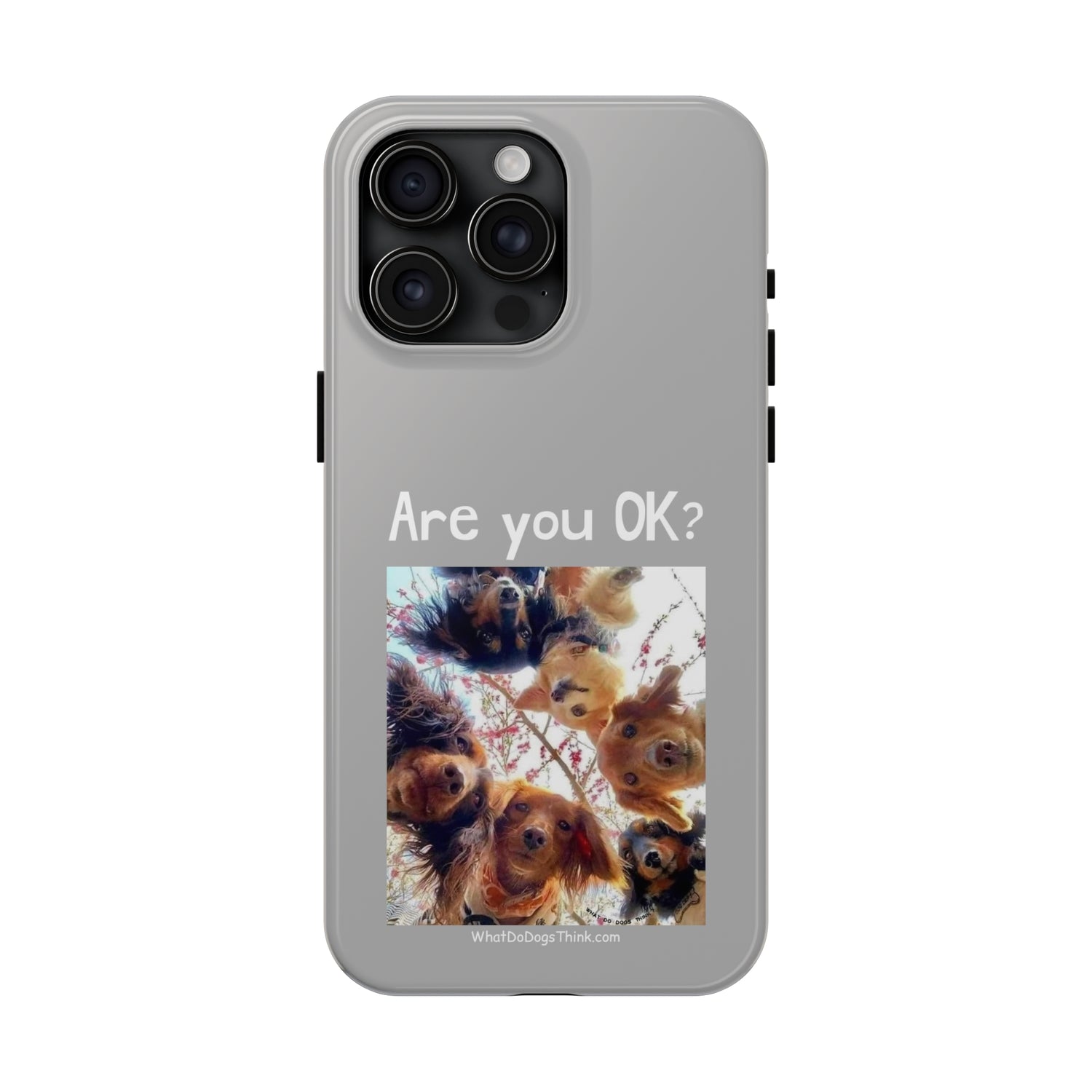 Are you OK?   Grey Tough Phone Cases