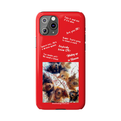 Are You OK?  Compilation    Red Slim Phone Cases