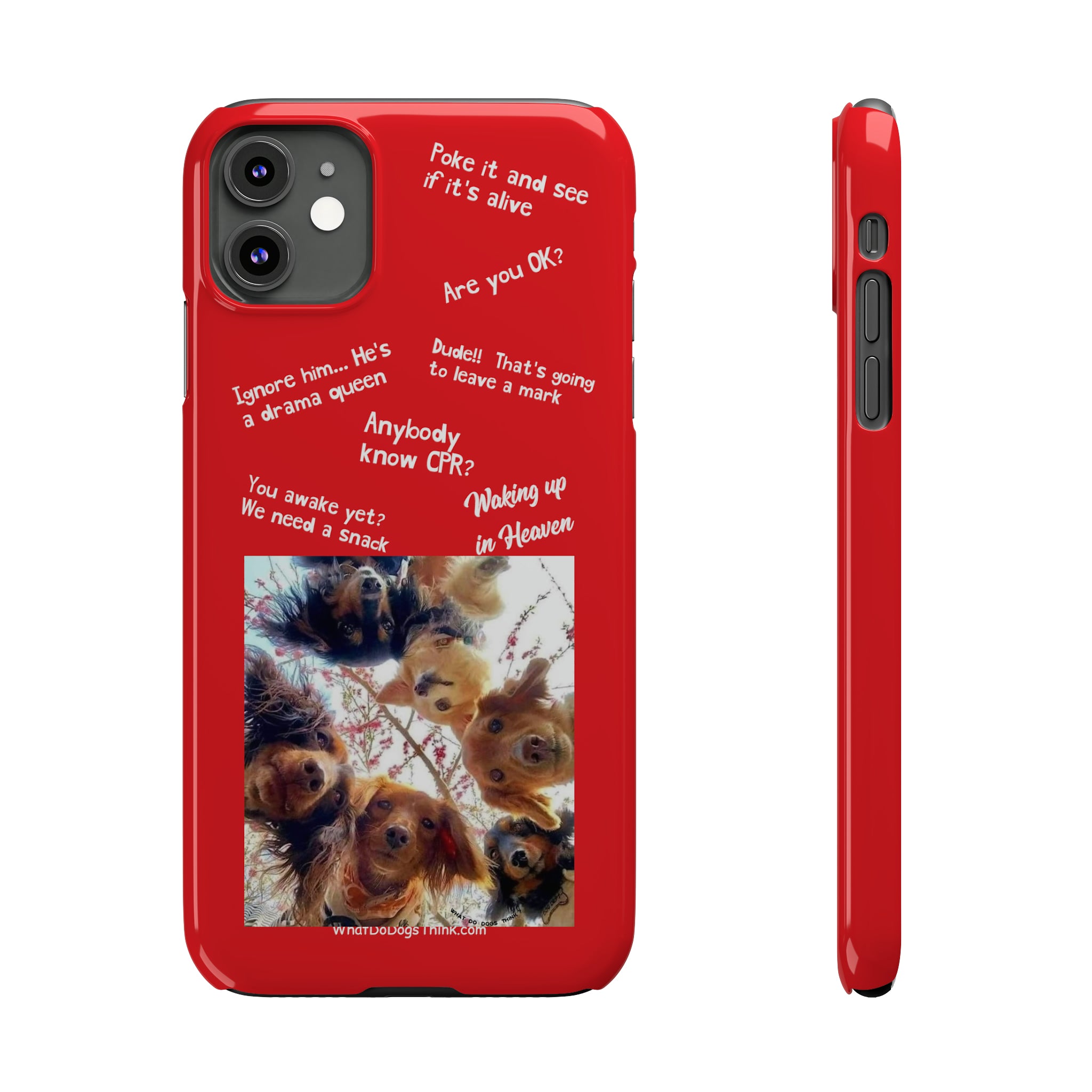 Are You OK?  Compilation    Red Slim Phone Cases