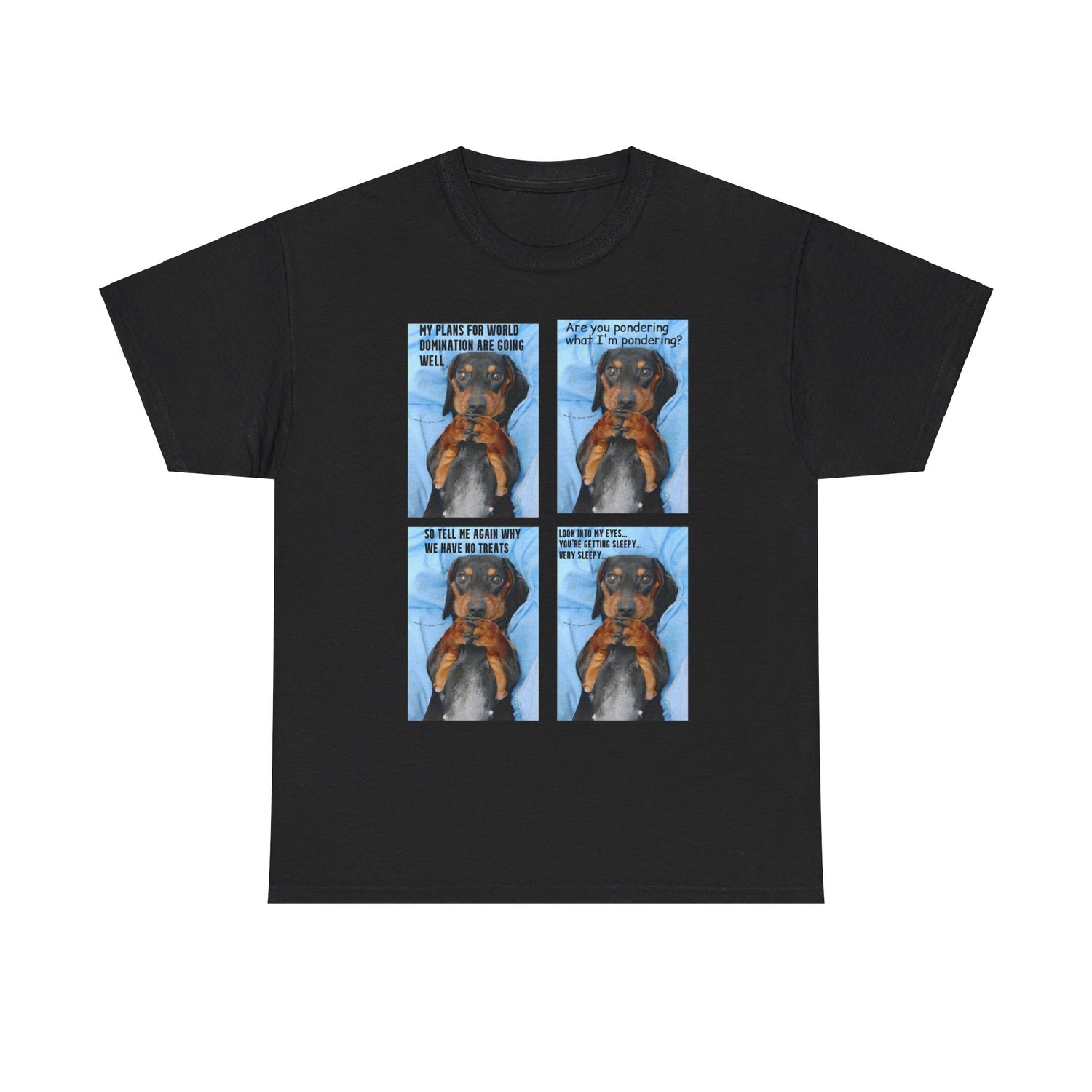 Devious Dachshund  T shirt Double Sided