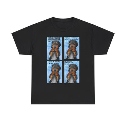 Devious Dachshund  T shirt Double Sided