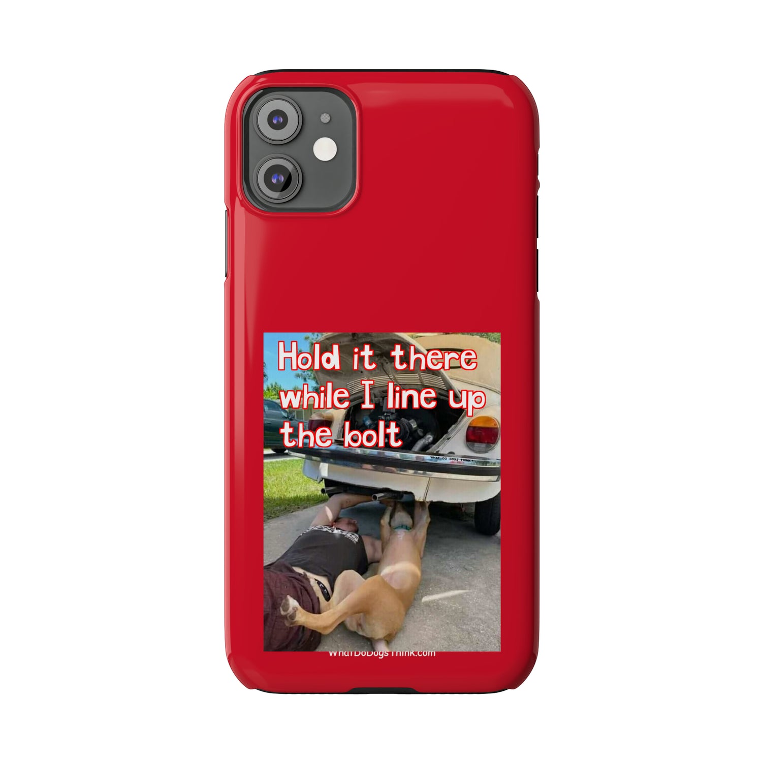 Hold It    Red Slim Phone Cases