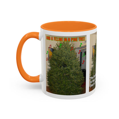 Christmas Tree Cat Mug