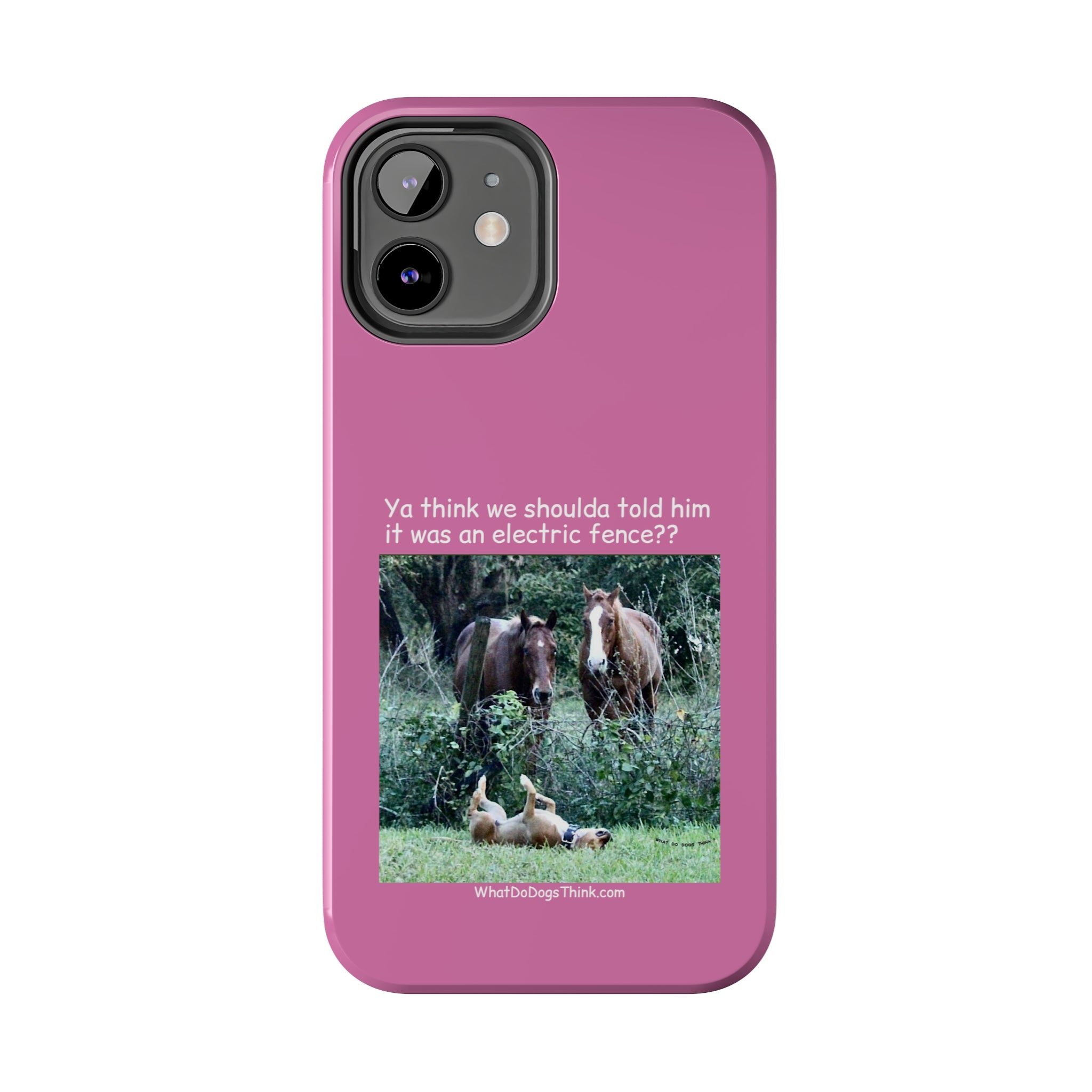 Electric Fence   Pink Tough Phone Cases