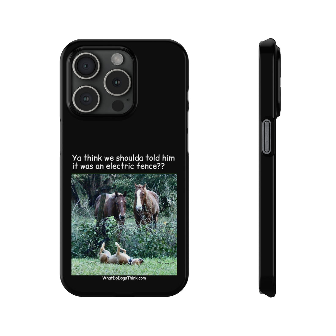 Electric Fence Black Slim Phone Case