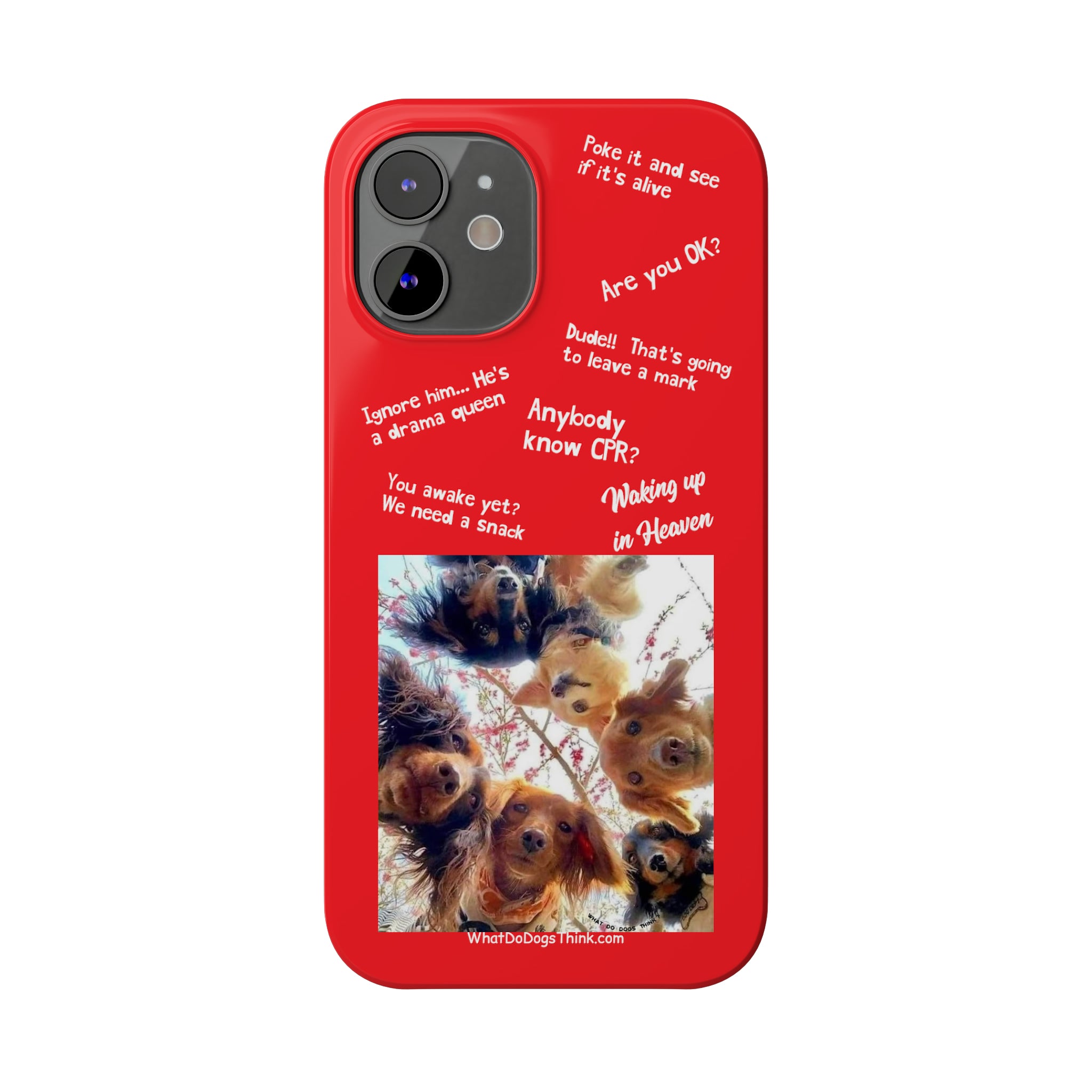 Are You OK?  Compilation    Red Slim Phone Cases