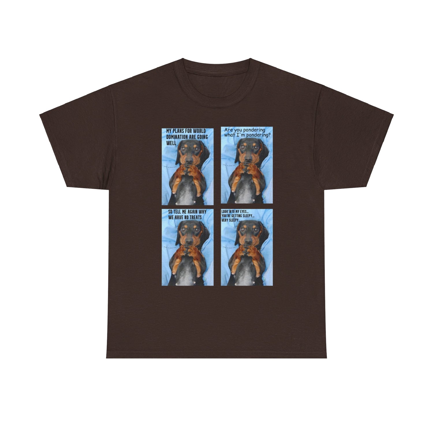 Devious Dachshund  T shirt Double Sided