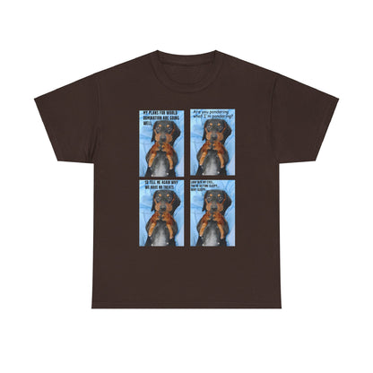 Devious Dachshund  T shirt Double Sided