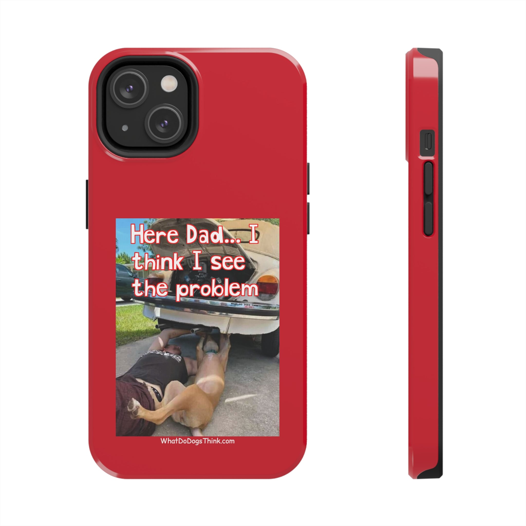 Here Dad    Red Tough Phone Cases