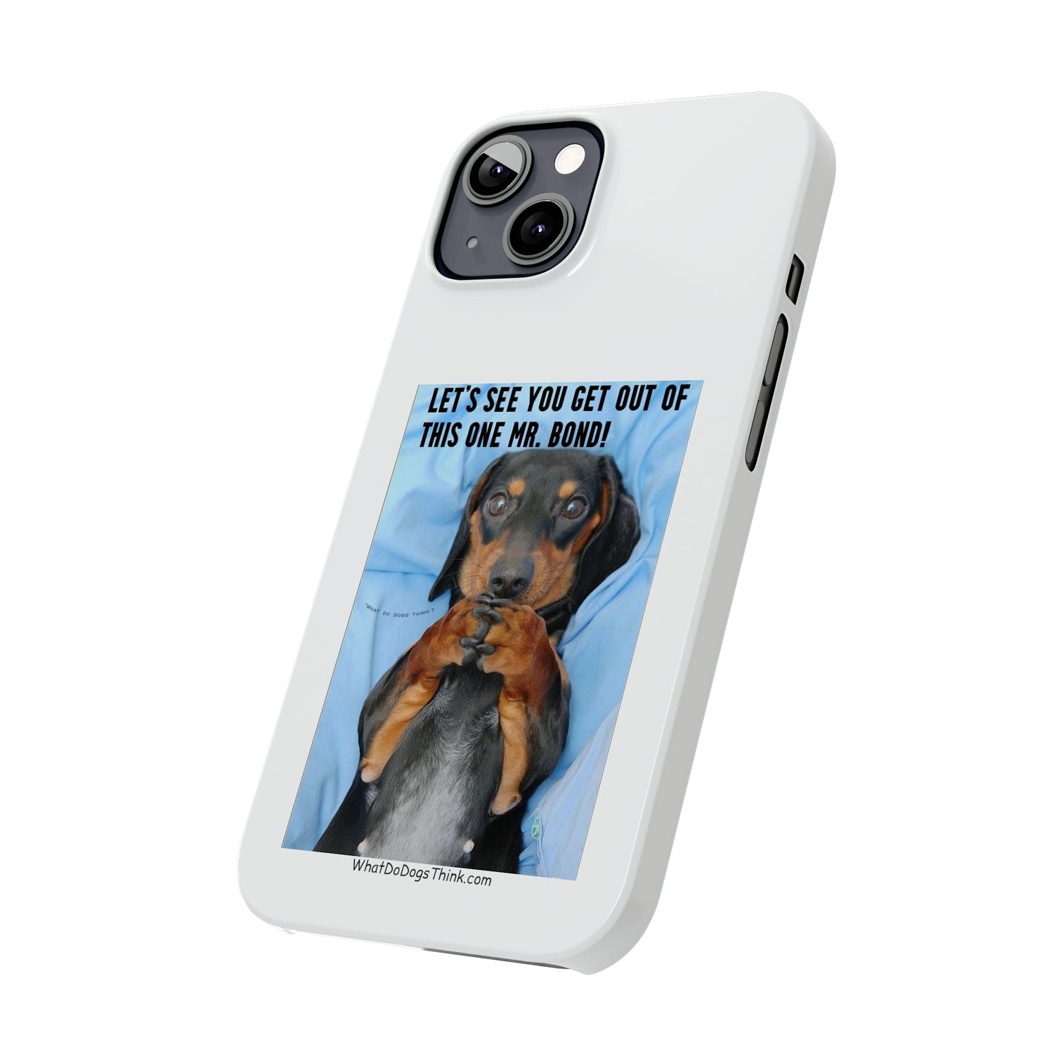 Mr. Bond     White Slim Phone Cases