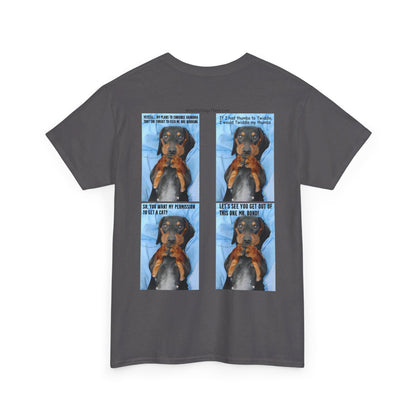 Devious Dachshund  T shirt Double Sided