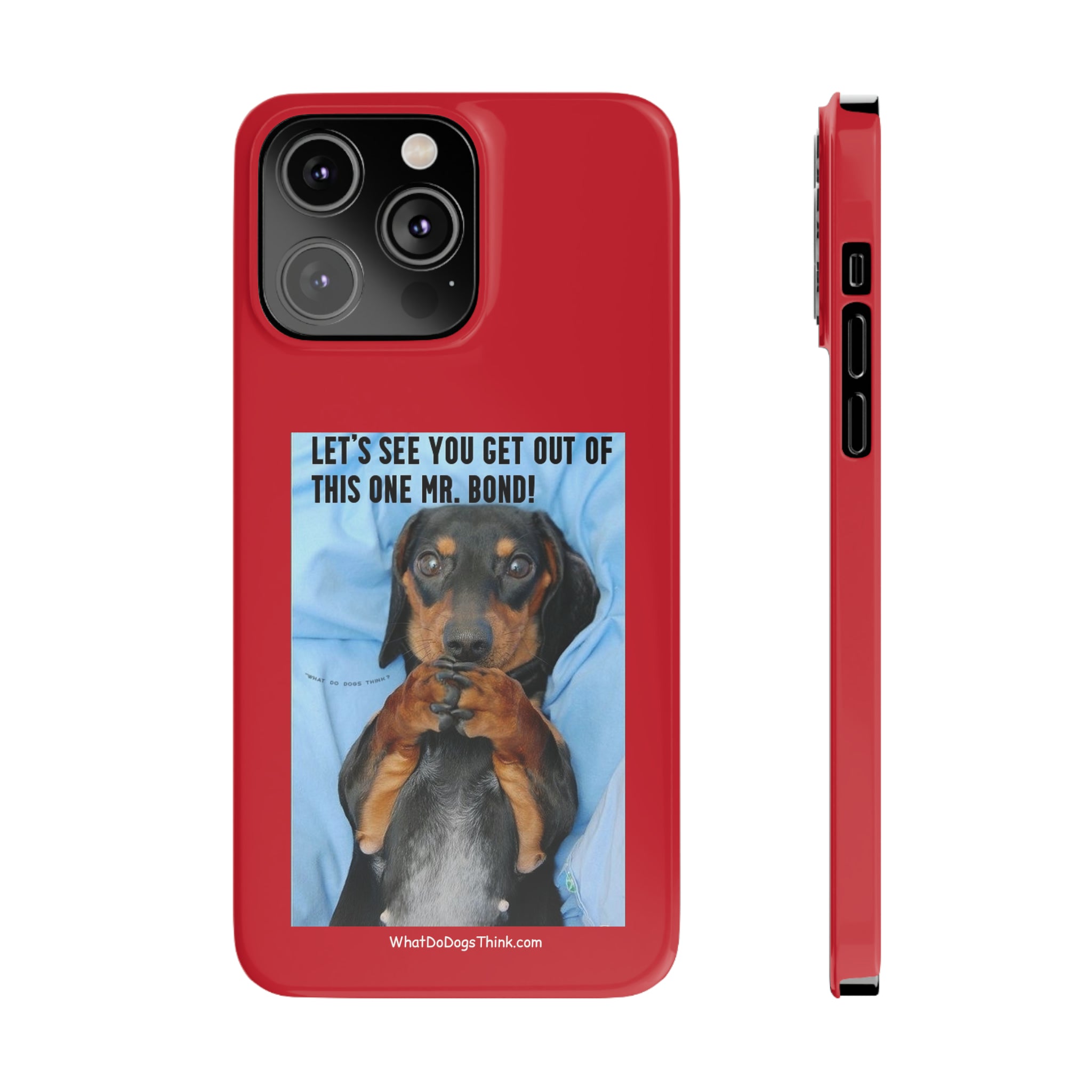 Mr. Bond    Red Slim Phone Cases