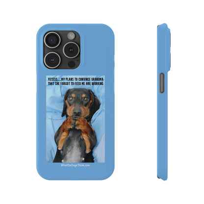 Grandma    Blue Slim Phone Cases