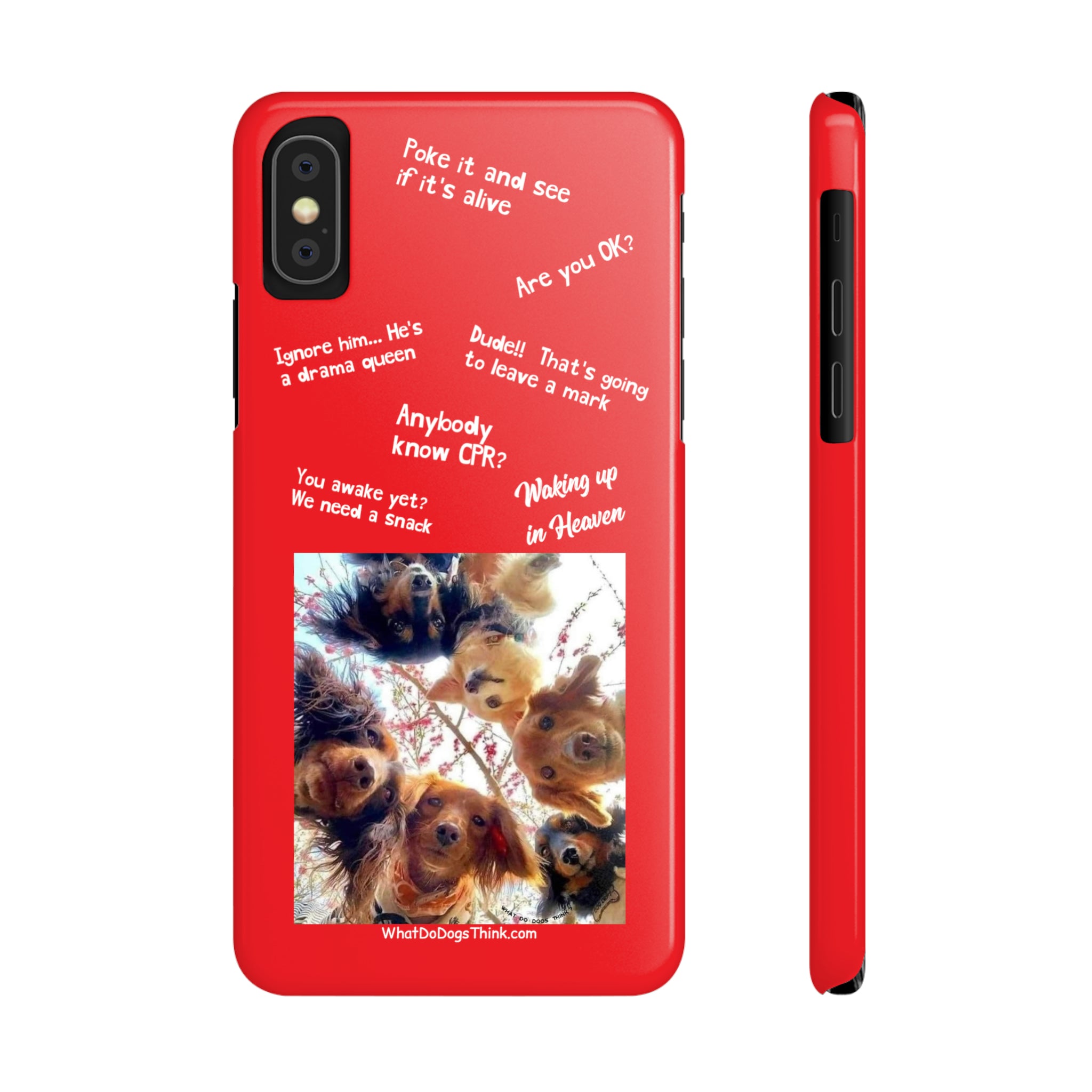 Are You OK?  Compilation    Red Slim Phone Cases