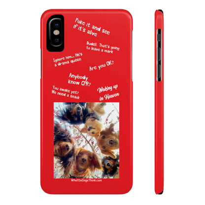 Are You OK?  Compilation    Red Slim Phone Cases