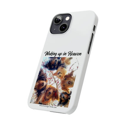 Waking Up In Heaven     White Slim Phone Cases