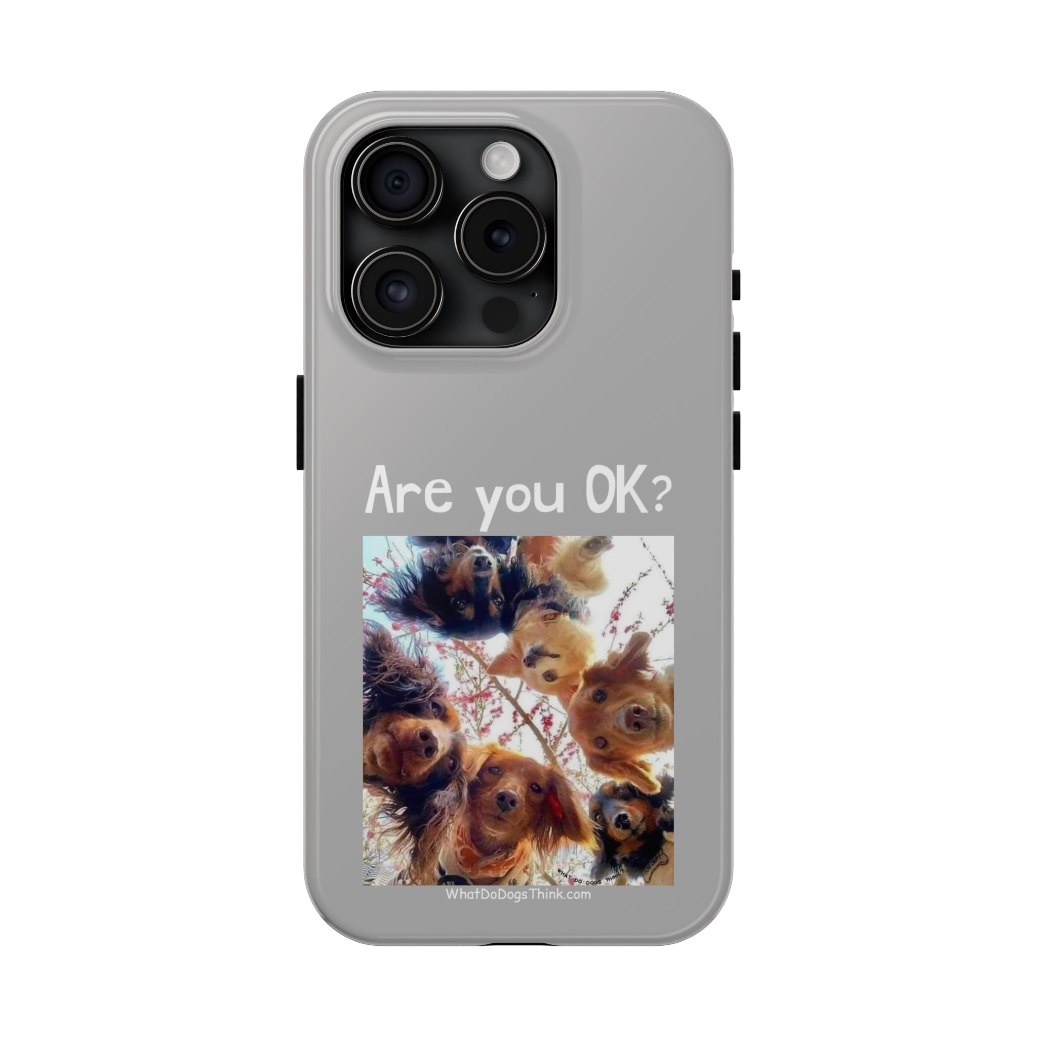 Are you OK?   Grey Tough Phone Cases