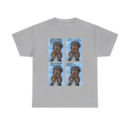 Devious Dachshund  T shirt Double Sided