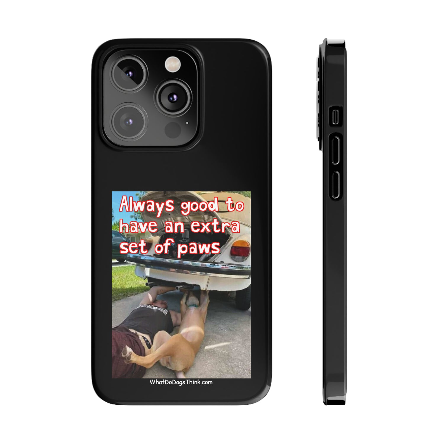 Extra Paws      Black Slim Phone Case