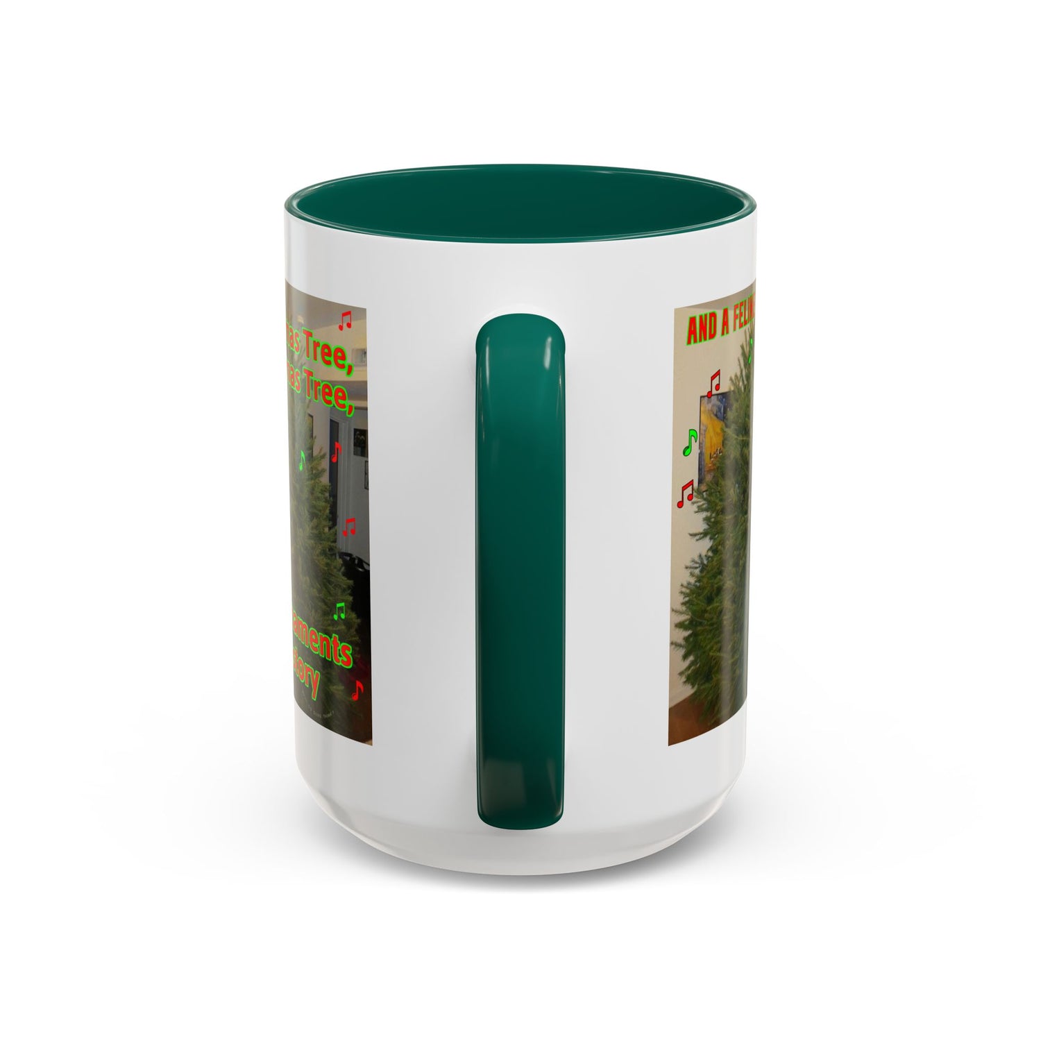 Christmas Tree Cat Mug