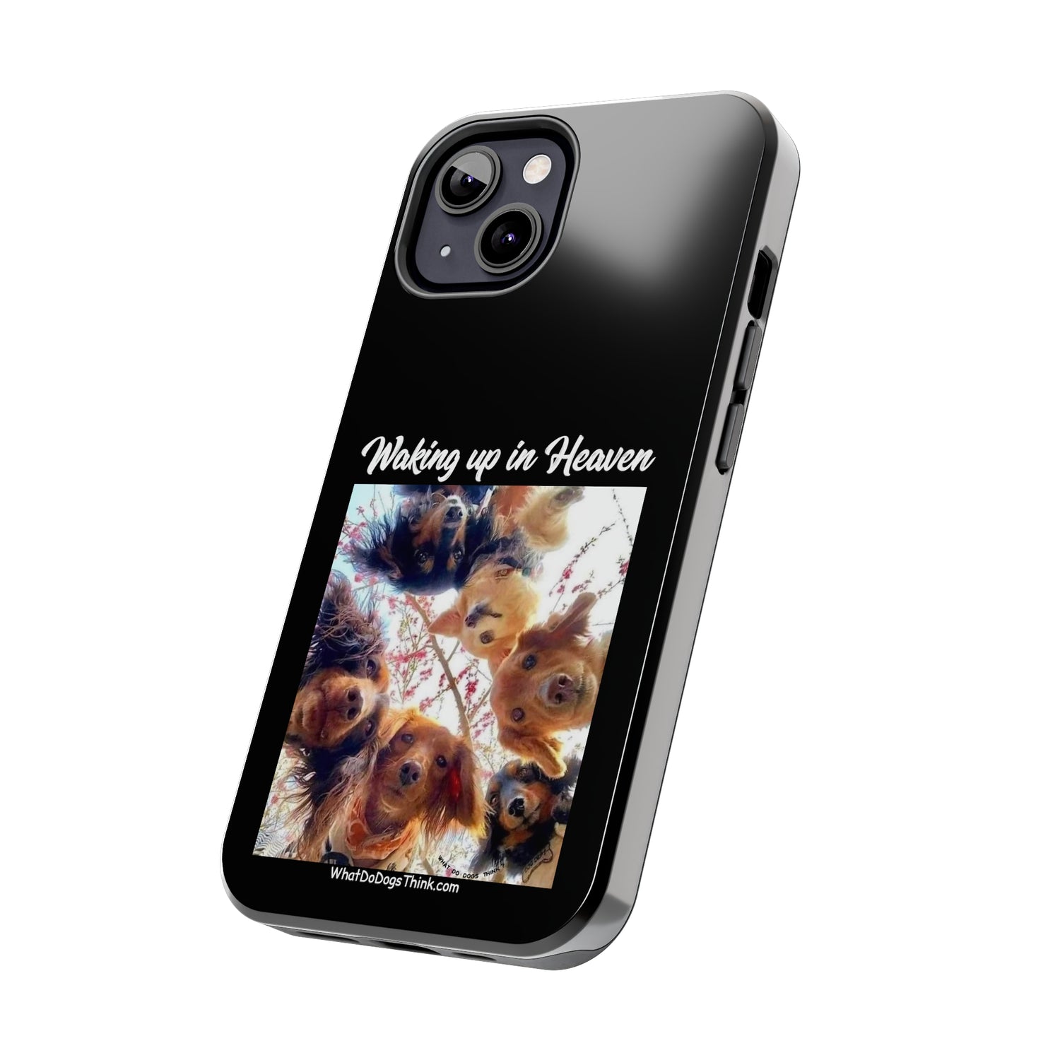 Waking Up in Heaven   Black Tough Phone Cases