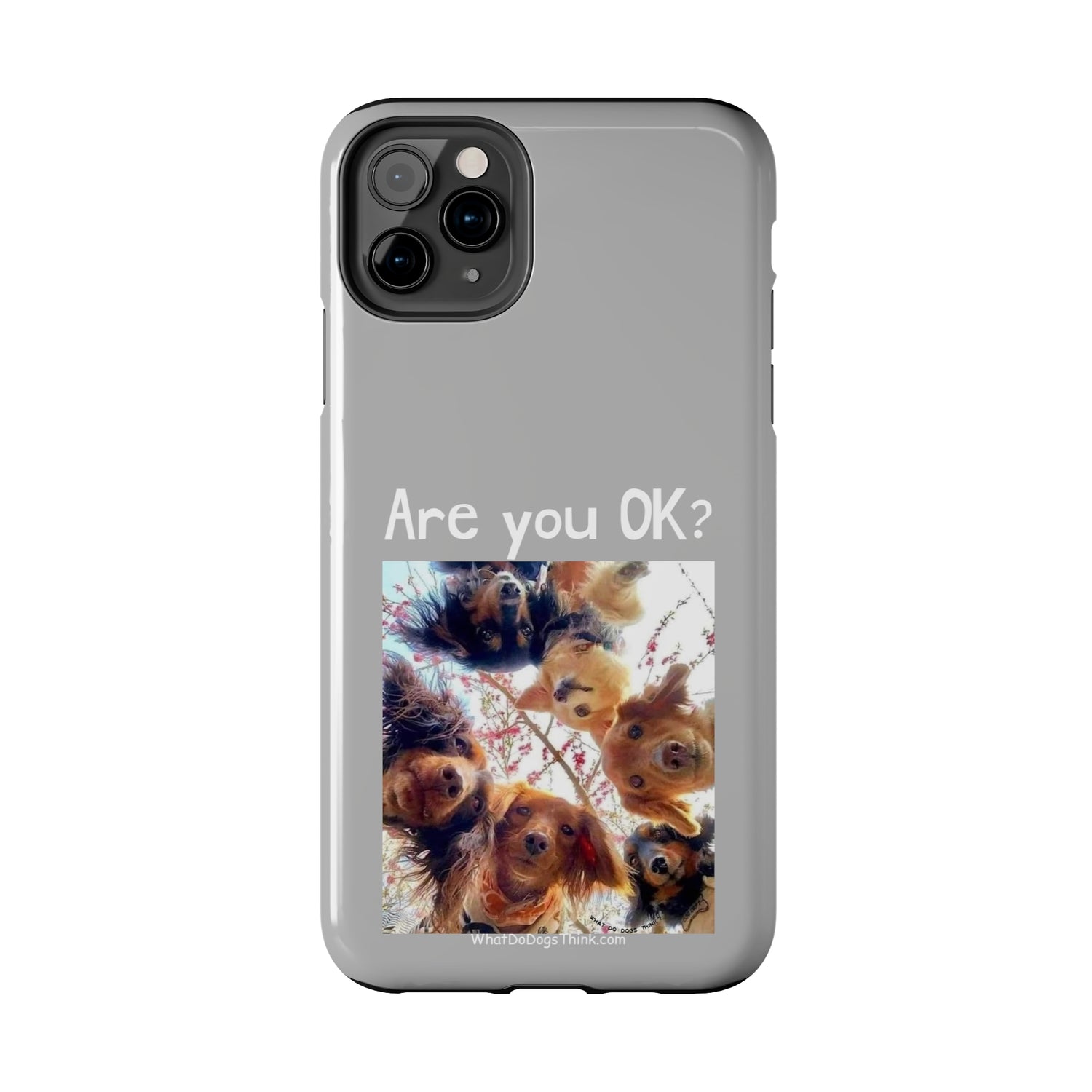 Are you OK?   Grey Tough Phone Cases