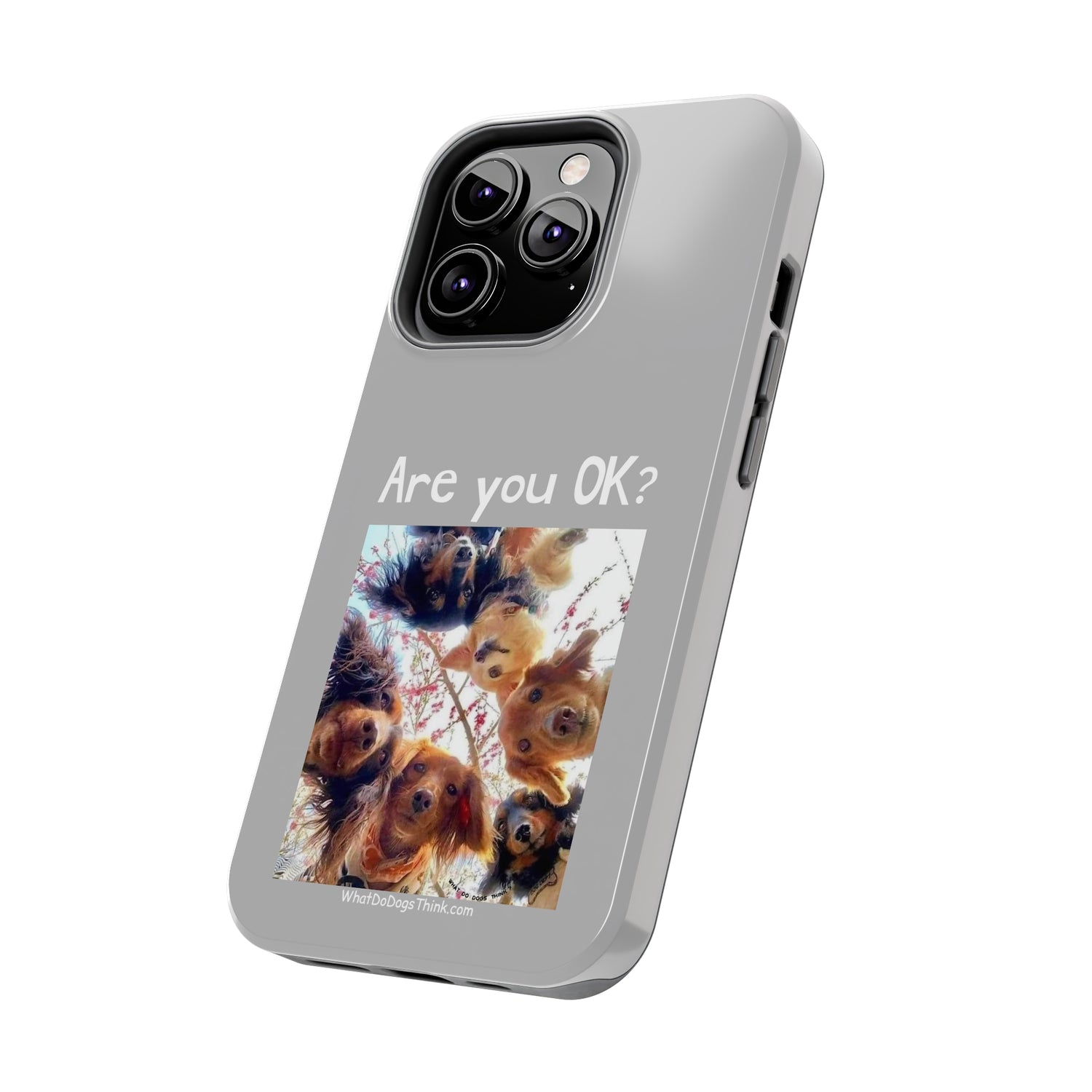 Are you OK?   Grey Tough Phone Cases