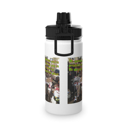 Christmas Party  Stainless Steel Water Bottle, Sports Lid