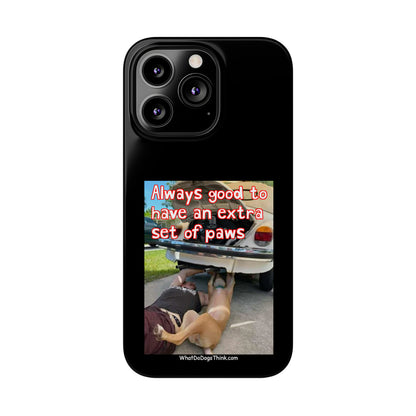 Extra Paws      Black Slim Phone Case