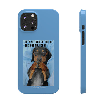 Mr. Bond    Blue Slim Phone Cases