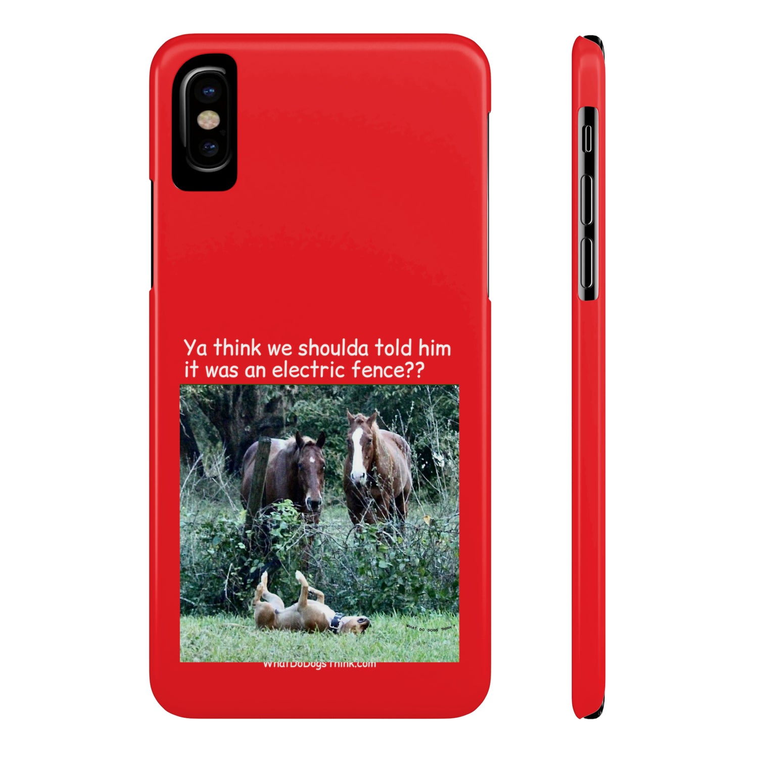 Electric Fence      Red Slim Phone Case