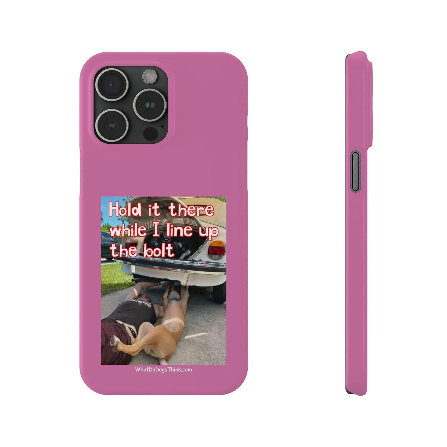 Hold It    Pink Slim Phone Cases