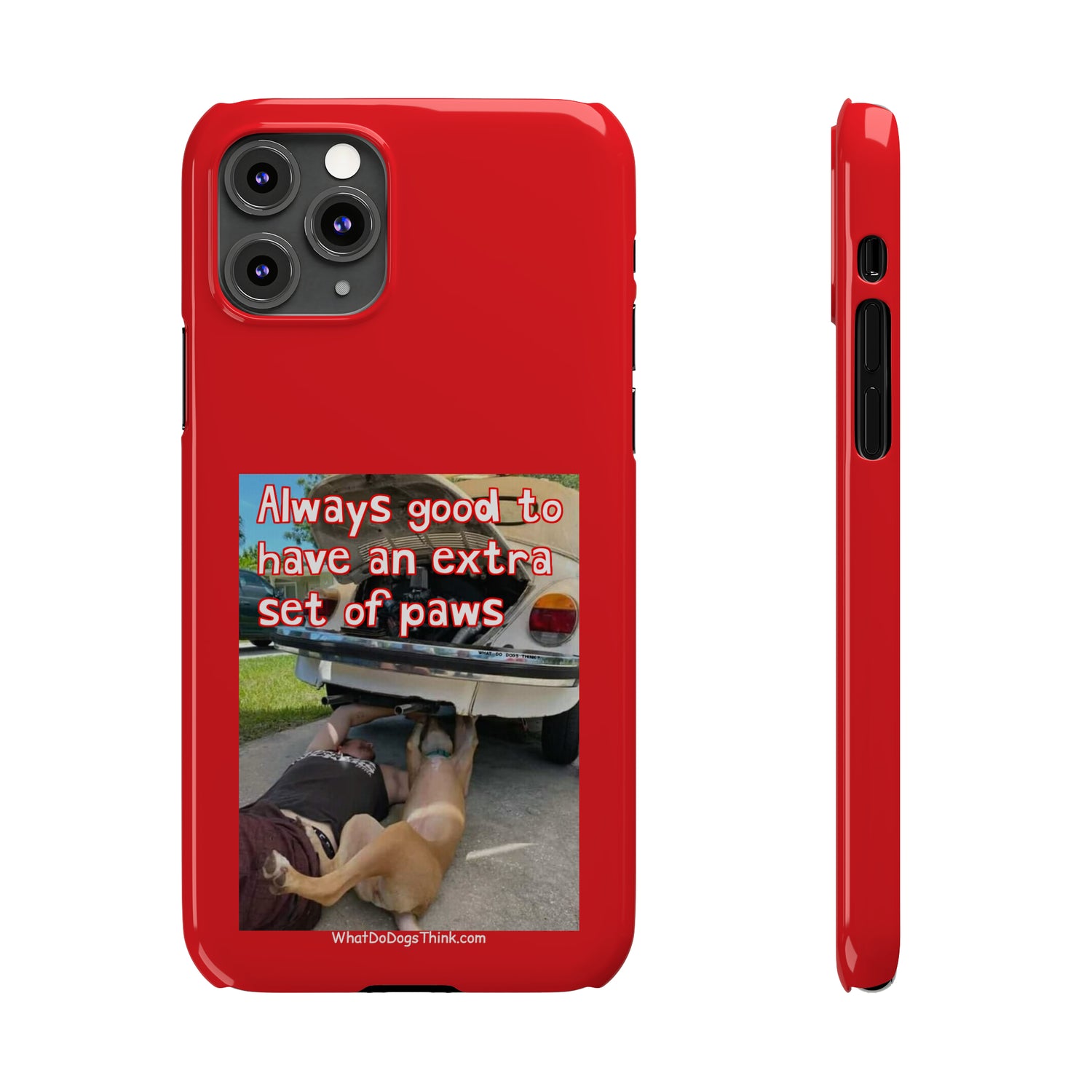 Extra Paws      Red Slim Phone Case