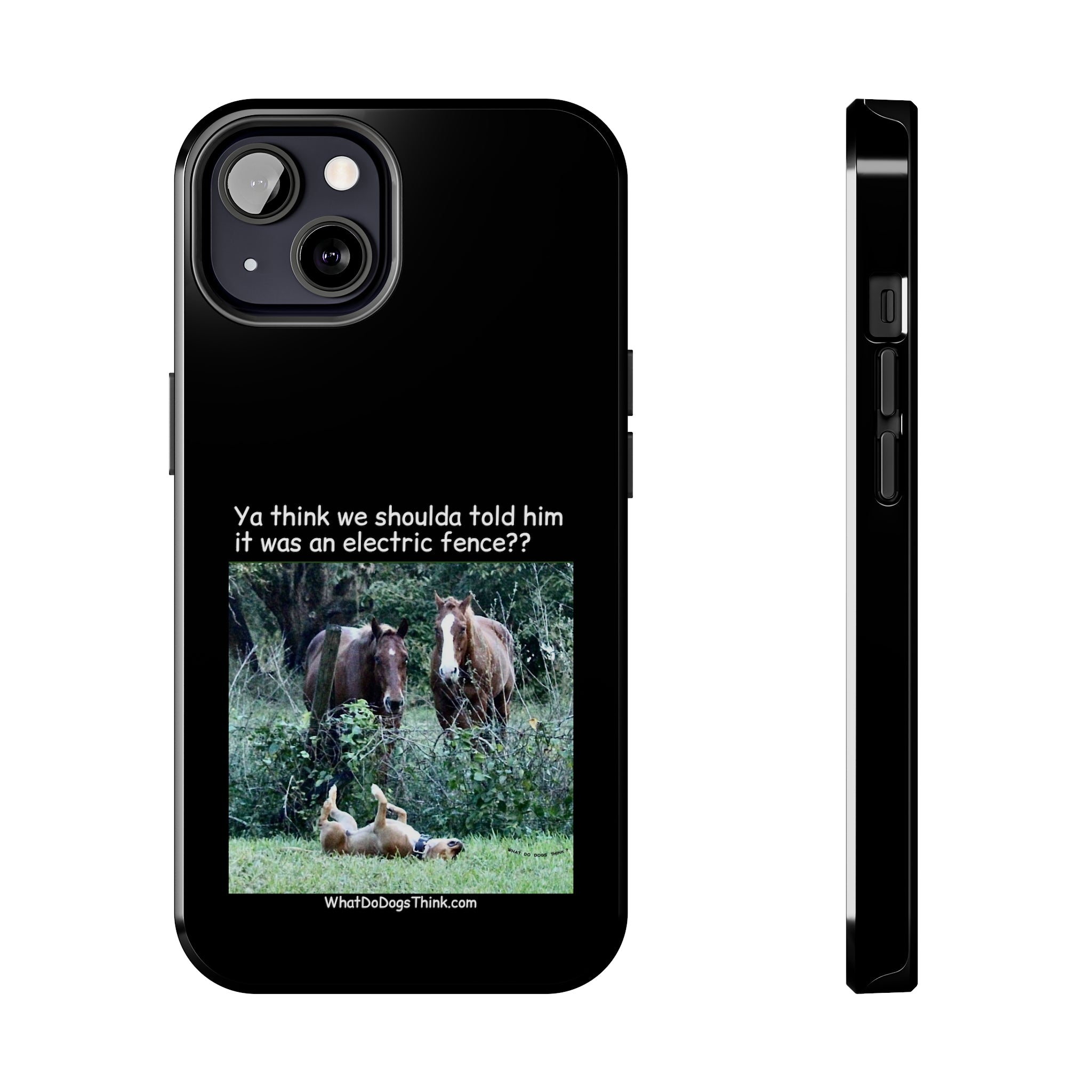 Electric Fence   Black Tough Phone Cases