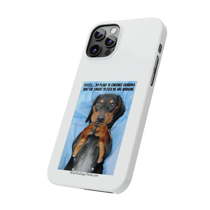 Grandma     White Slim Phone Cases