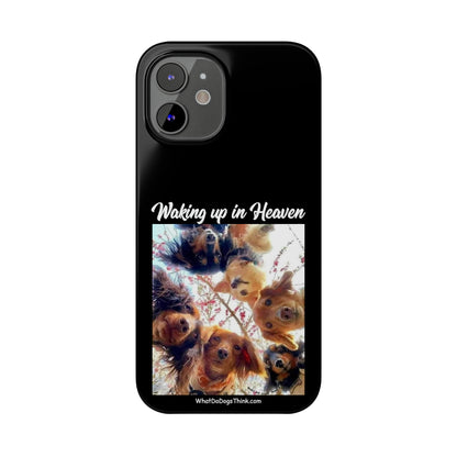 Waking Up In Heaven     Black Slim Phone Cases