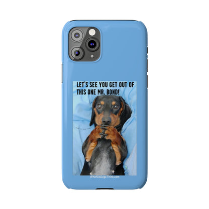 Mr. Bond    Blue Slim Phone Cases