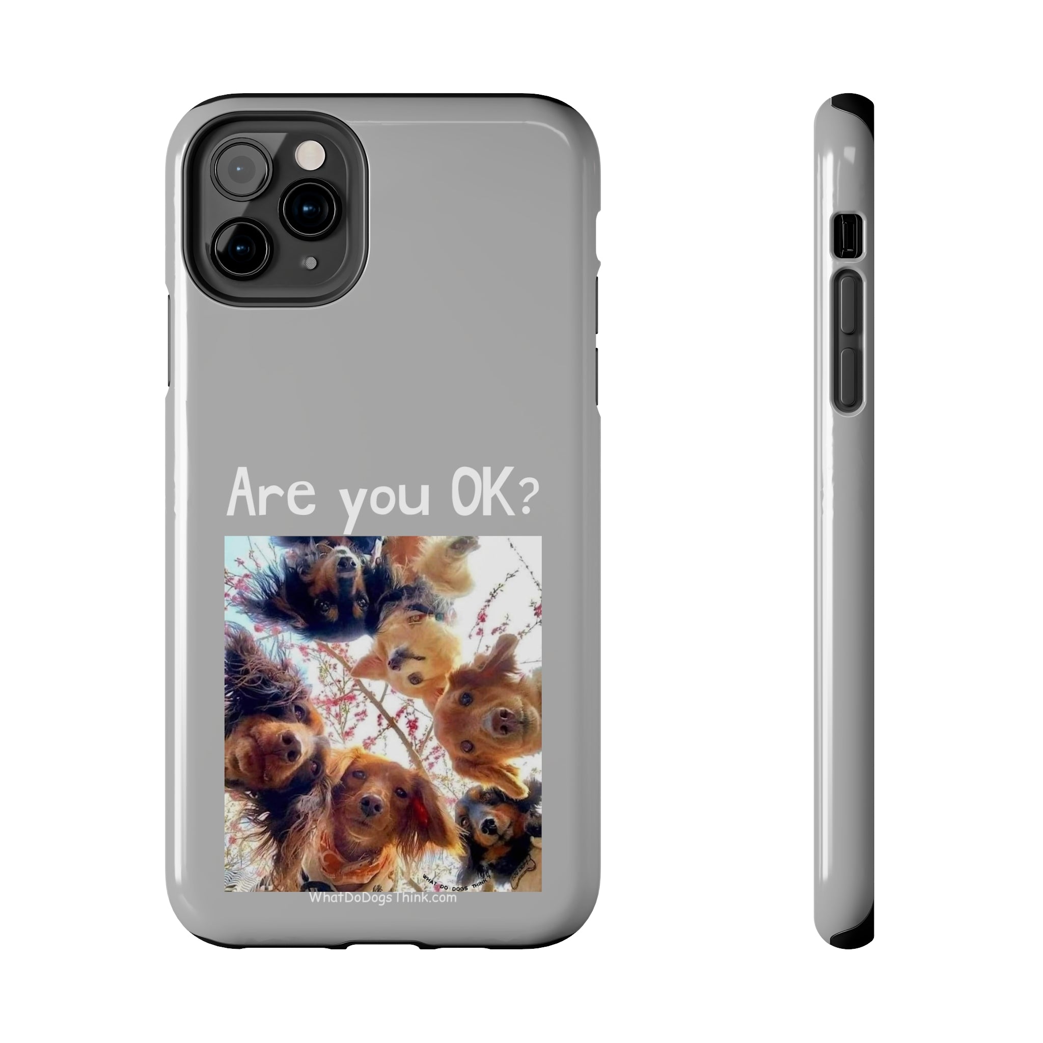 Are you OK?   Grey Tough Phone Cases