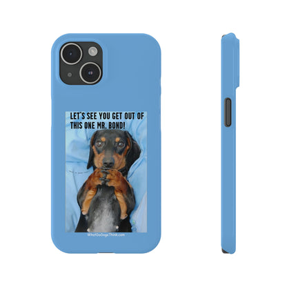 Mr. Bond    Blue Slim Phone Cases