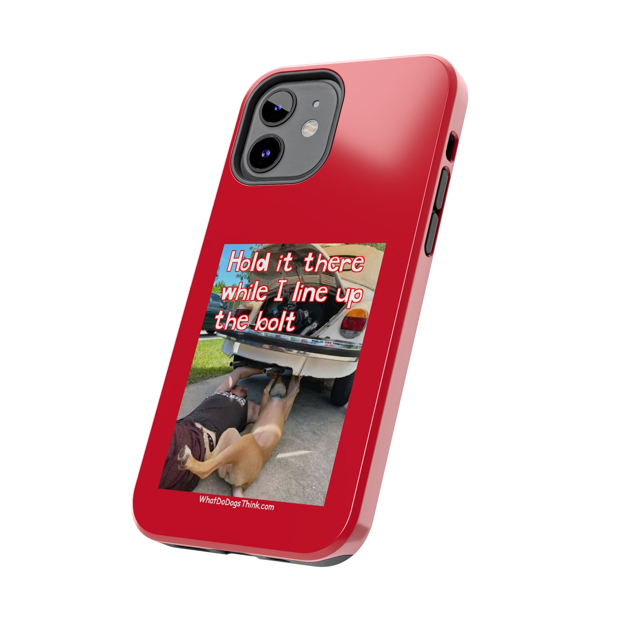 Hold it   Red Tough Phone Cases